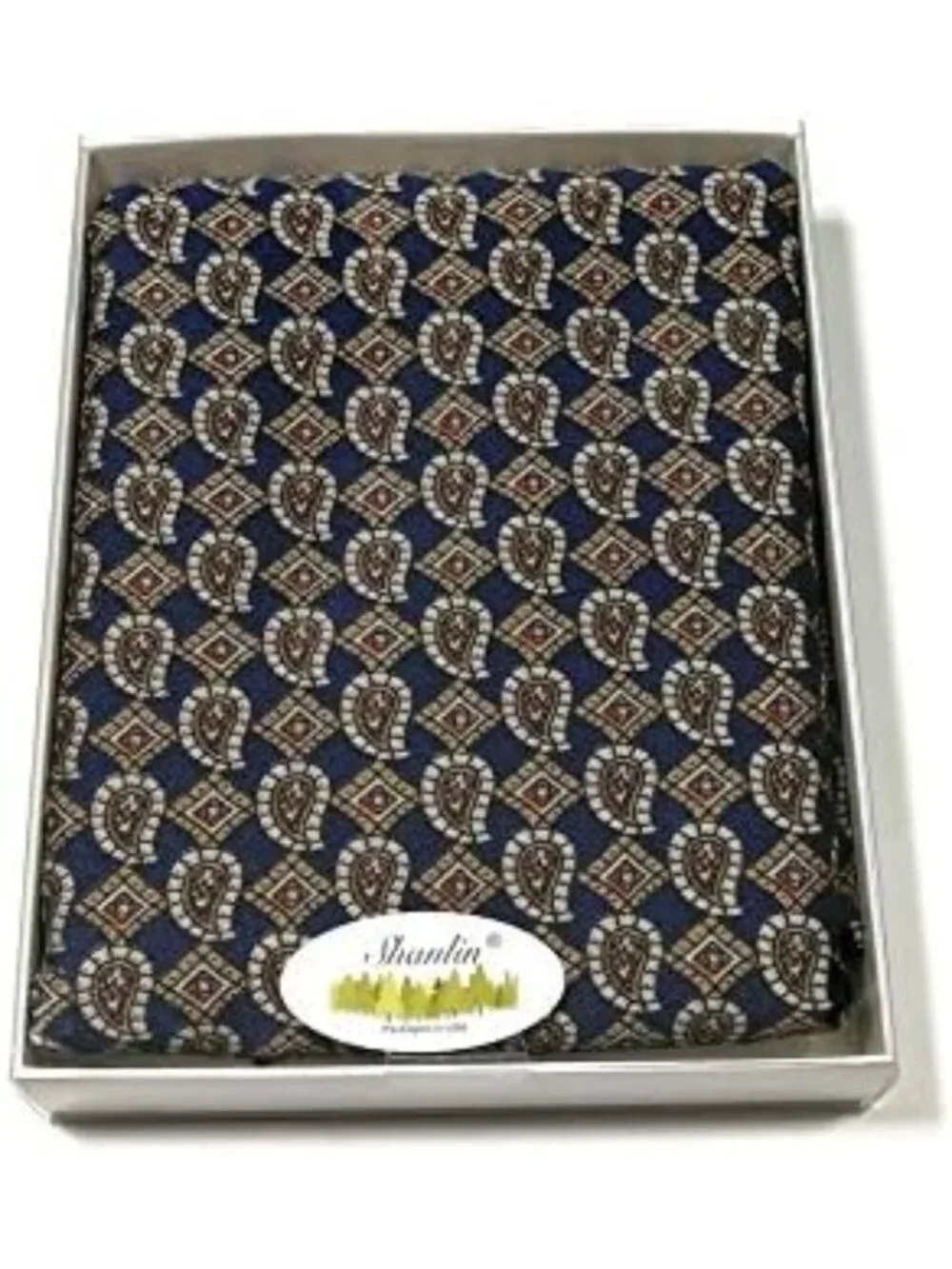Silk Feel Double-Layered Scarves for Men - Stylish Gift Boxed Accessory